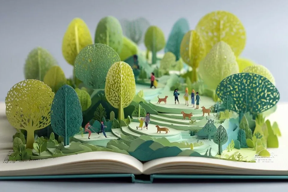 پرامپت ساخت تصاویر سه بعدی (Pop-up Book)